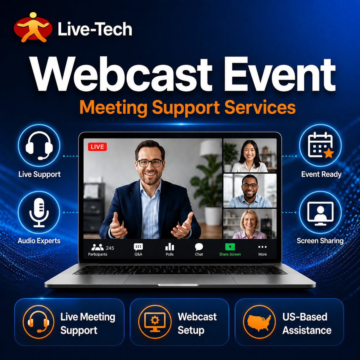 Webcast Event - Meeting support services