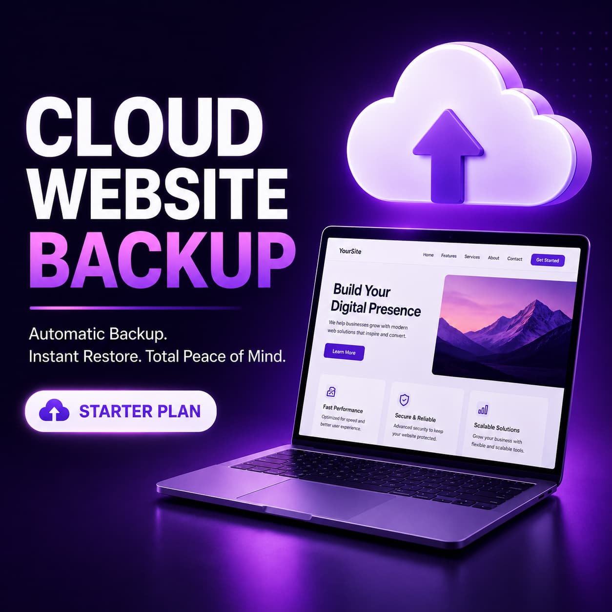 Live-Tech Cloud Website Backup – Starter Plan