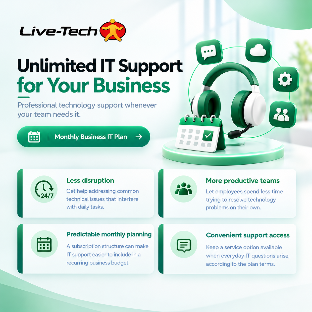 Business IT Support (BIS) - Unlimited Service (Monthly)