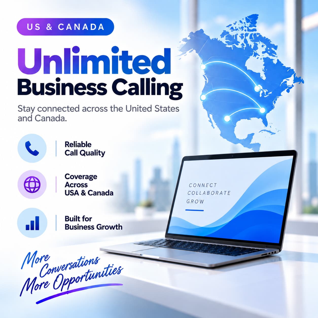 US and Canada Unlimited with US/CA 'DID' - Business Lynk VoIP
