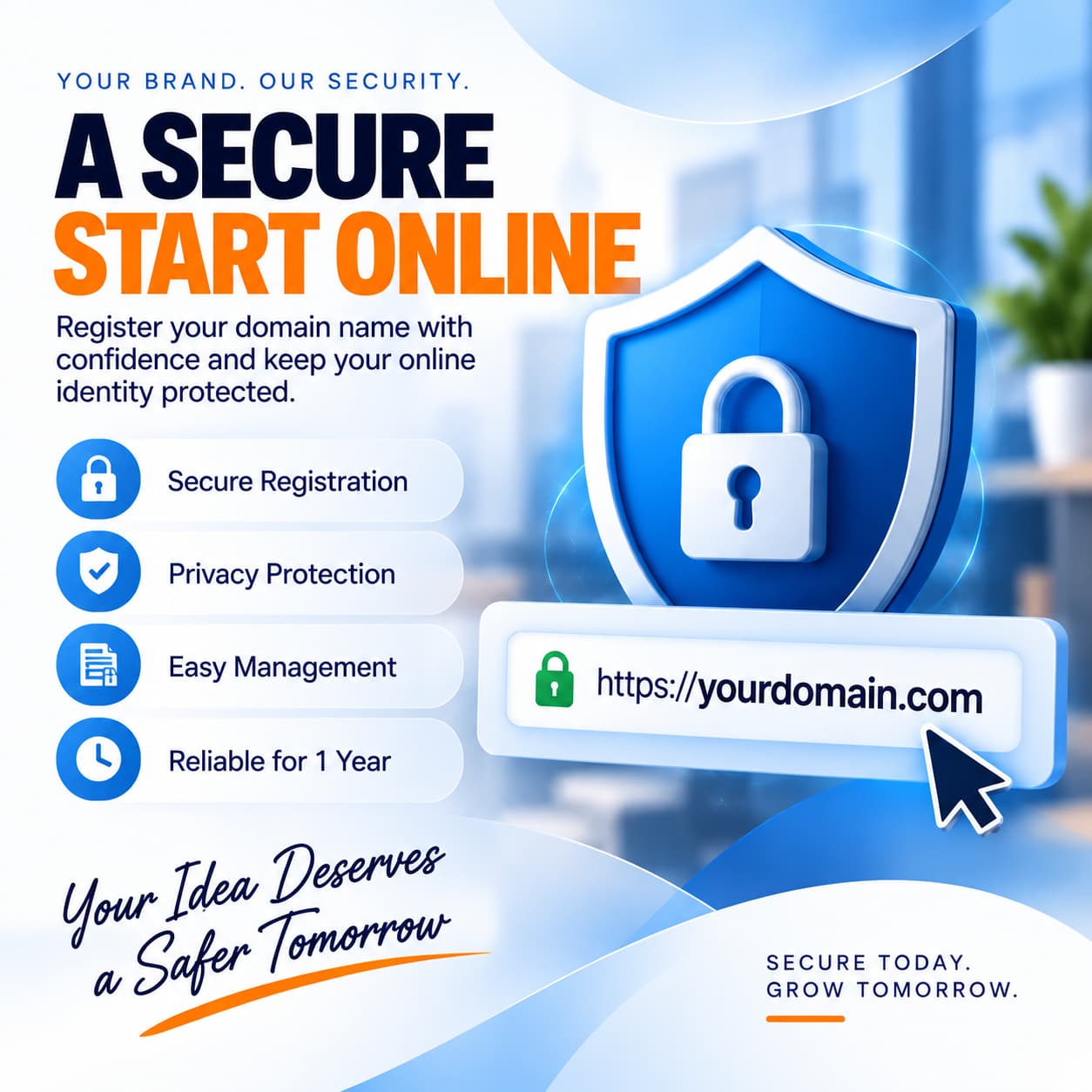 1 Domain Name (Yearly)
