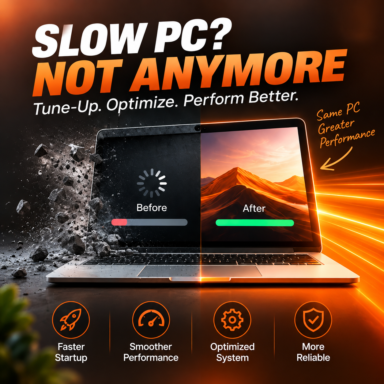 Basic PC & Laptop Tune-Up + Performance Enhancement - Remote