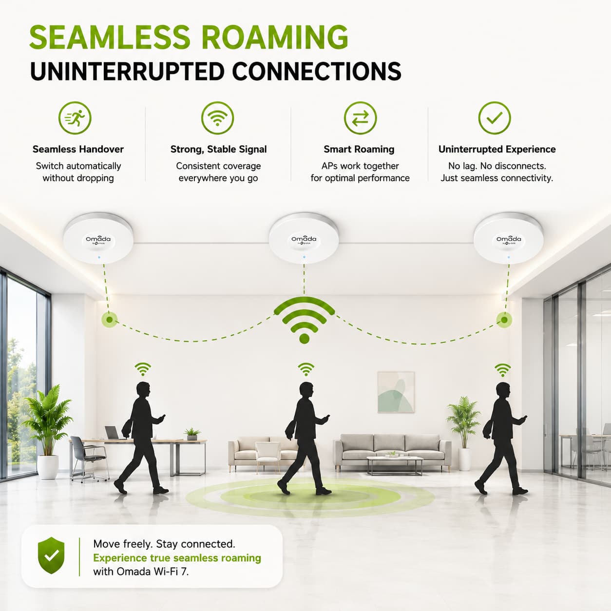 Omada BE11000 Ceiling Mount Tri-Band Wi-Fi 7 Access Point with 1x2.5G port, EAP772