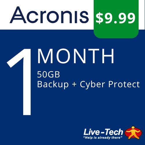 Live-Tech SkyNox Cloud Backup (Monthly)