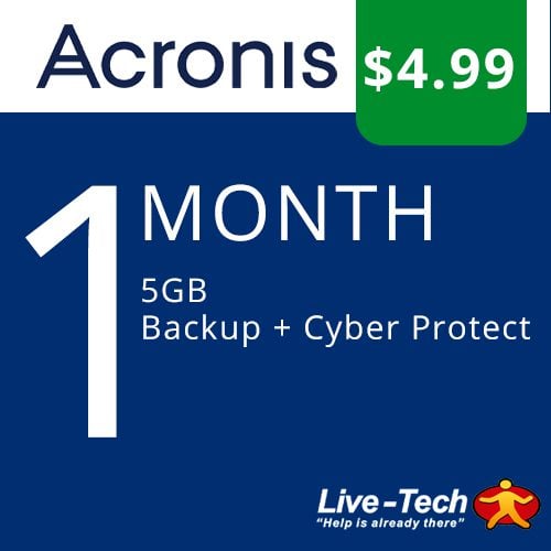 Live-Tech SkyNox Cloud Backup (Monthly)