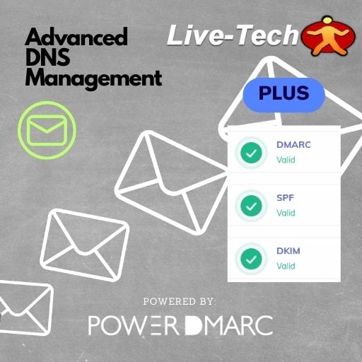 Live-Tech Managed PowerDMARC Secure Your Email Ecosystem (Yearly)