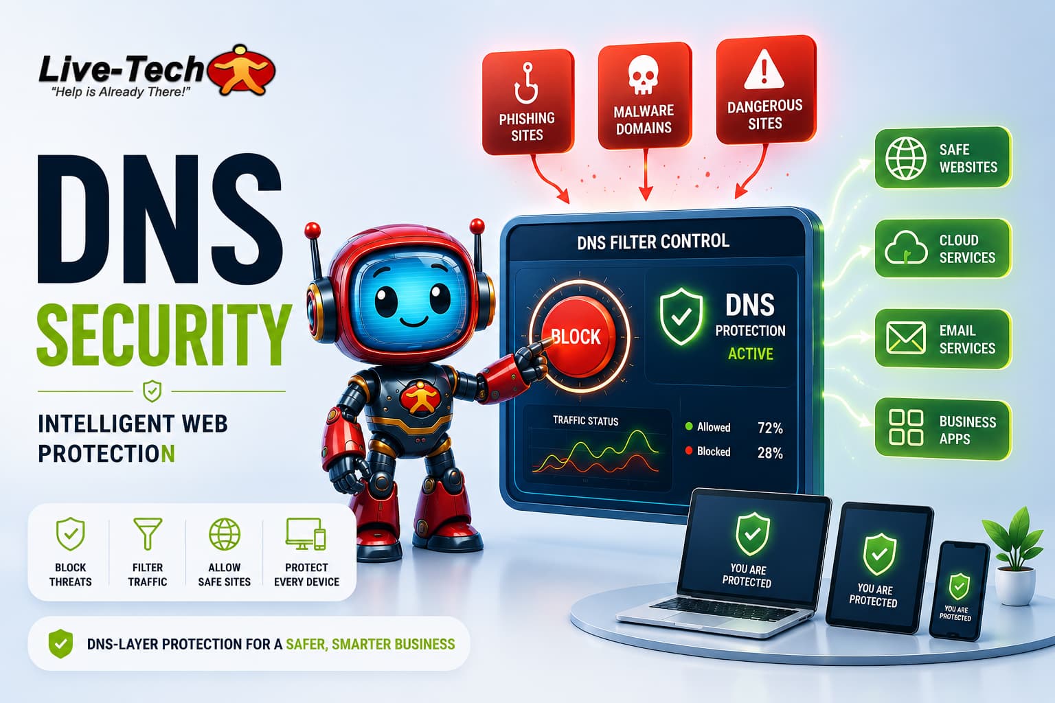 Why DNS-Layer Security Matters: Protecting Your Business from Phishing, Malware, and Unsafe Websites