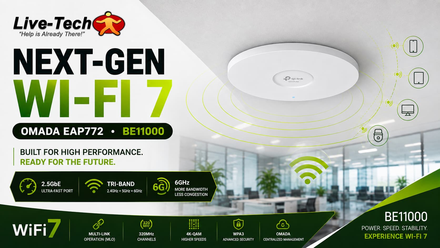 Upgrade Your Business Network with the Omada EAP772 Wi-Fi 7 Access Point